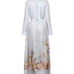 Maxi abito Coco in seta 4580DSS254 PWBLMLFL ZIMMERMANN 
