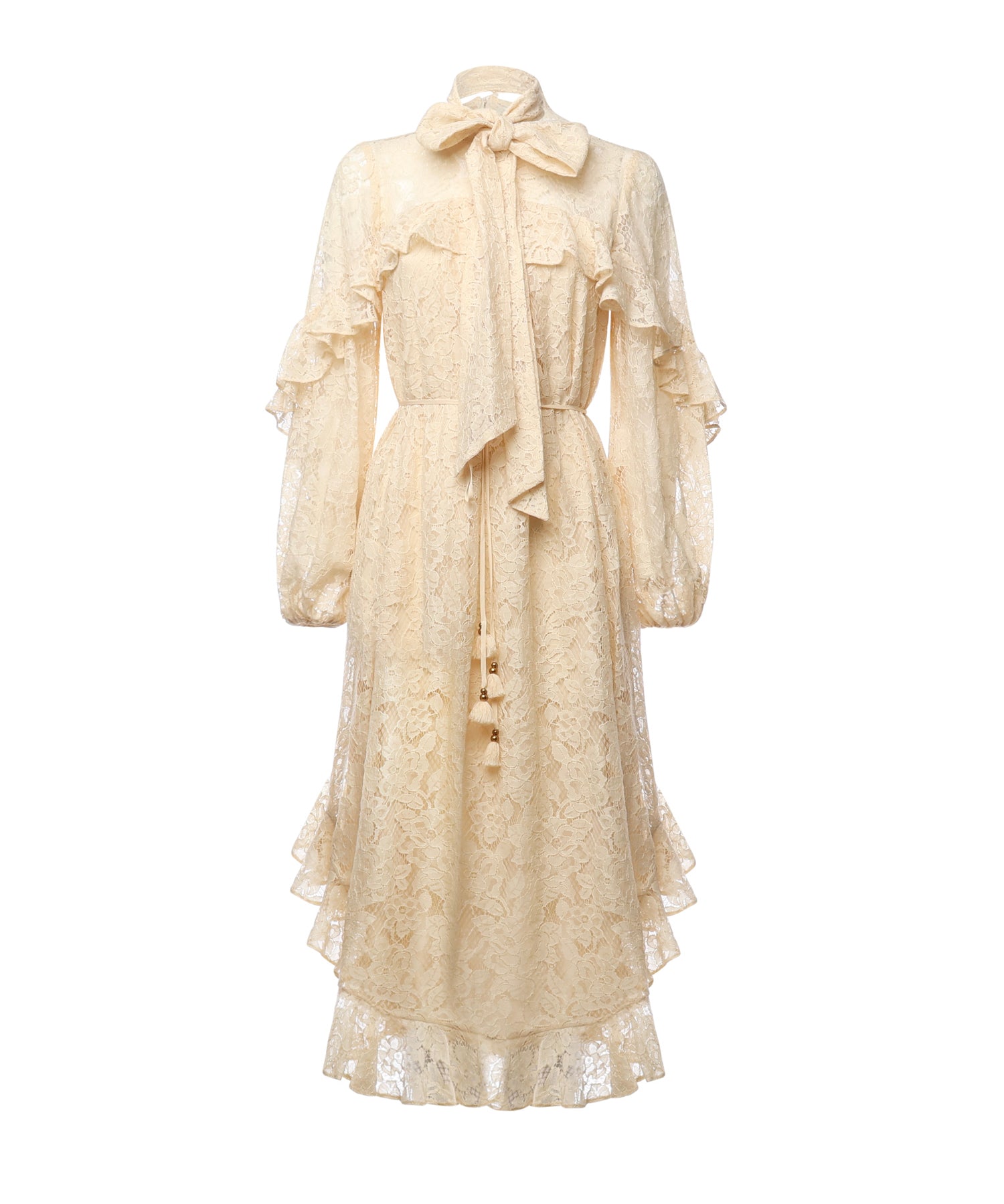 Abito in pizzo con volant Memento 5202DF252 CRM ZIMMERMANN 