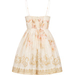 Abito corto con scollo a V e stampa floreale 5302DF251 CPNY ZIMMERMANN 
