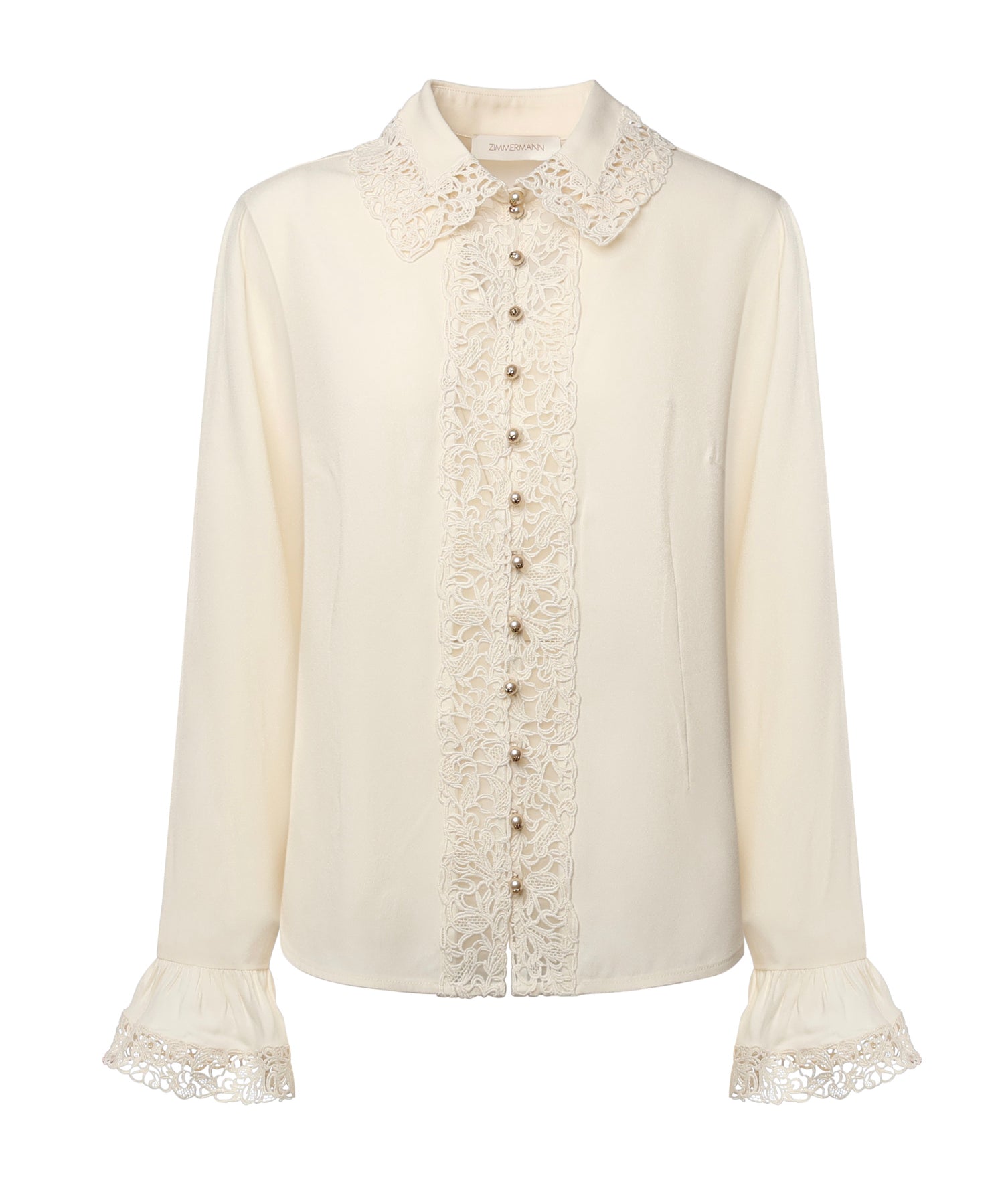 Camicia con finiture in pizzo 5398TF25R CRM ZIMMERMANN 