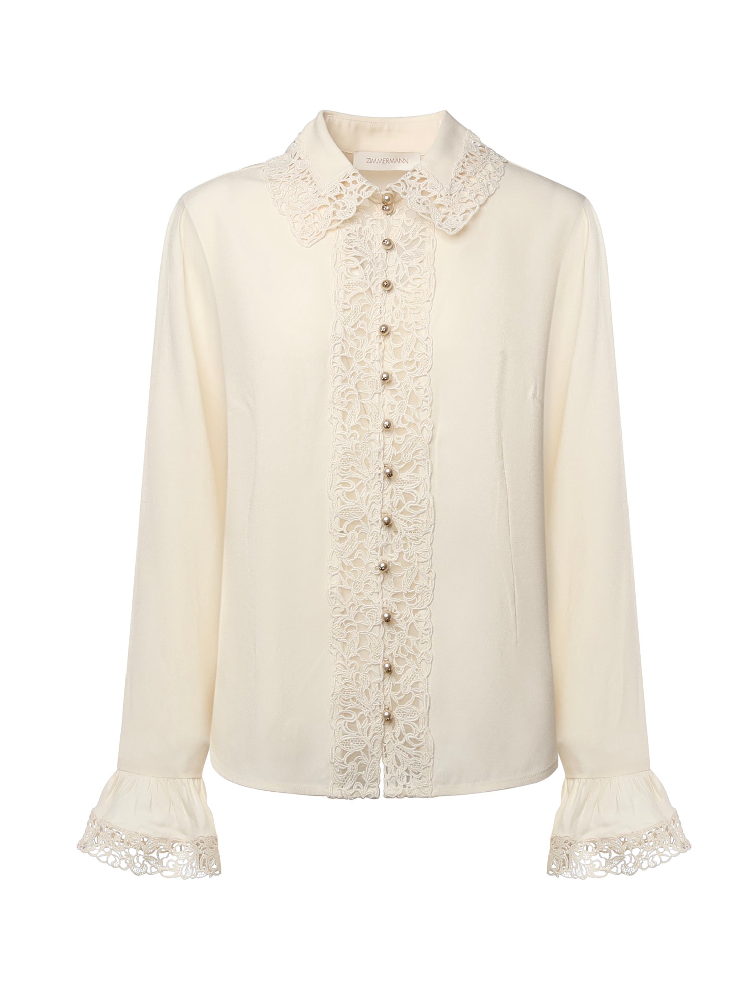 Camicia con finiture in pizzo 5398TF25R CRM ZIMMERMANN 