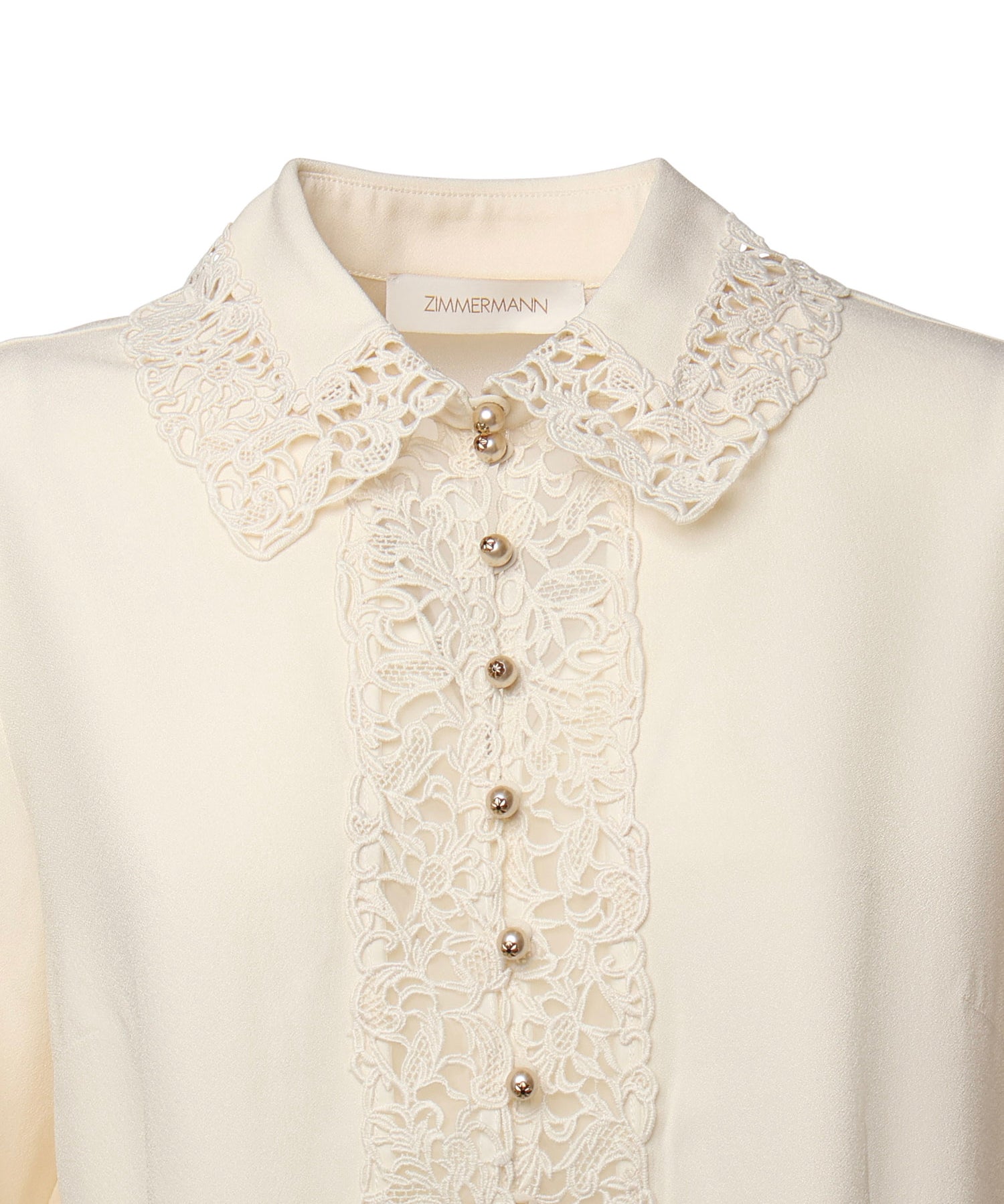 Camicia con finiture in pizzo 5398TF25R CRM ZIMMERMANN 