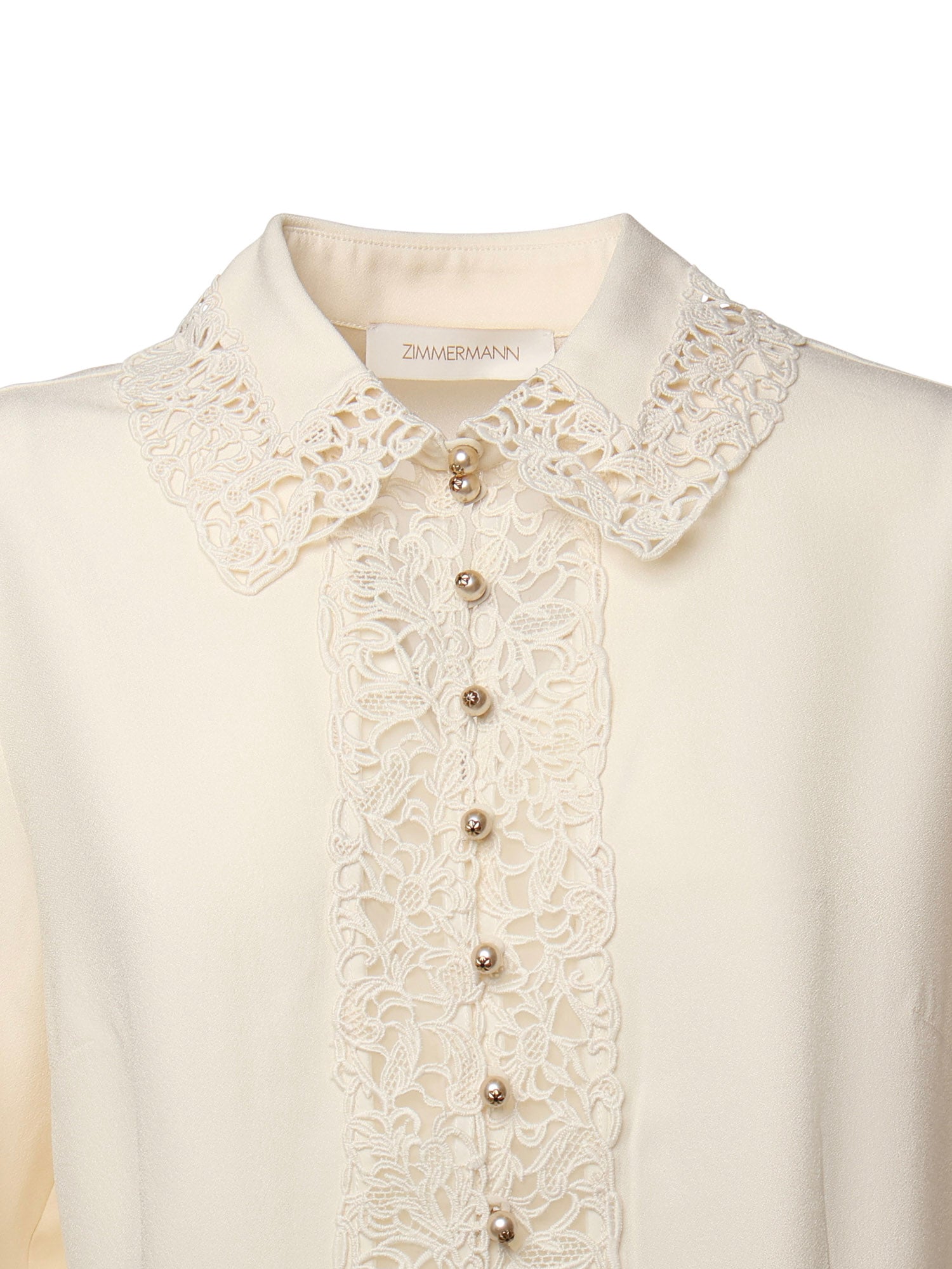 Camicia con finiture in pizzo 5398TF25R CRM ZIMMERMANN 