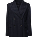 Giacca doppiopetto in lana gessata 2629046083600 001 'S MAX MARA 