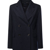 Giacca doppiopetto in lana gessata 2629046083600 001 'S MAX MARA 