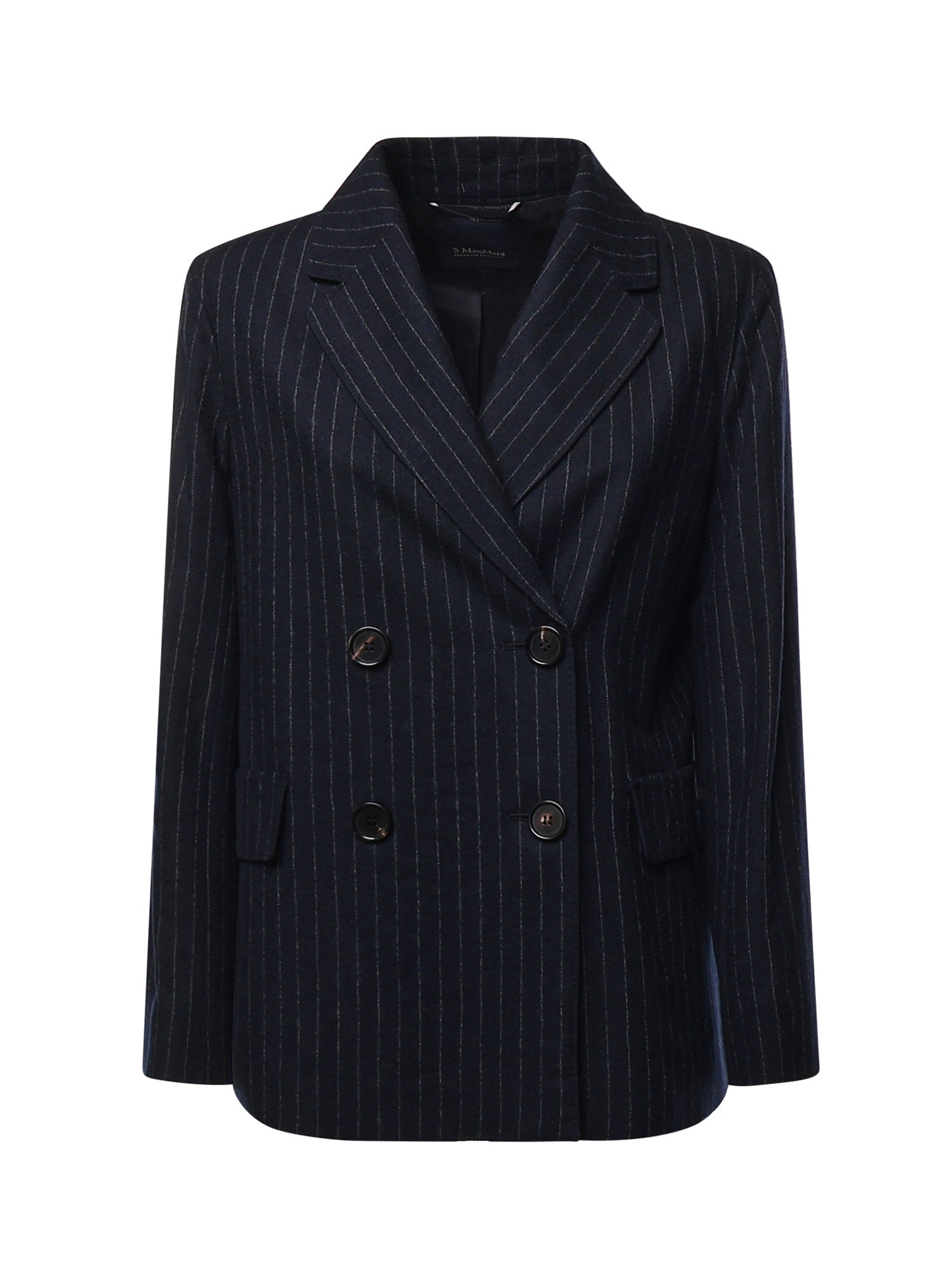 Giacca doppiopetto in lana gessata 2629046083600 001 'S MAX MARA 