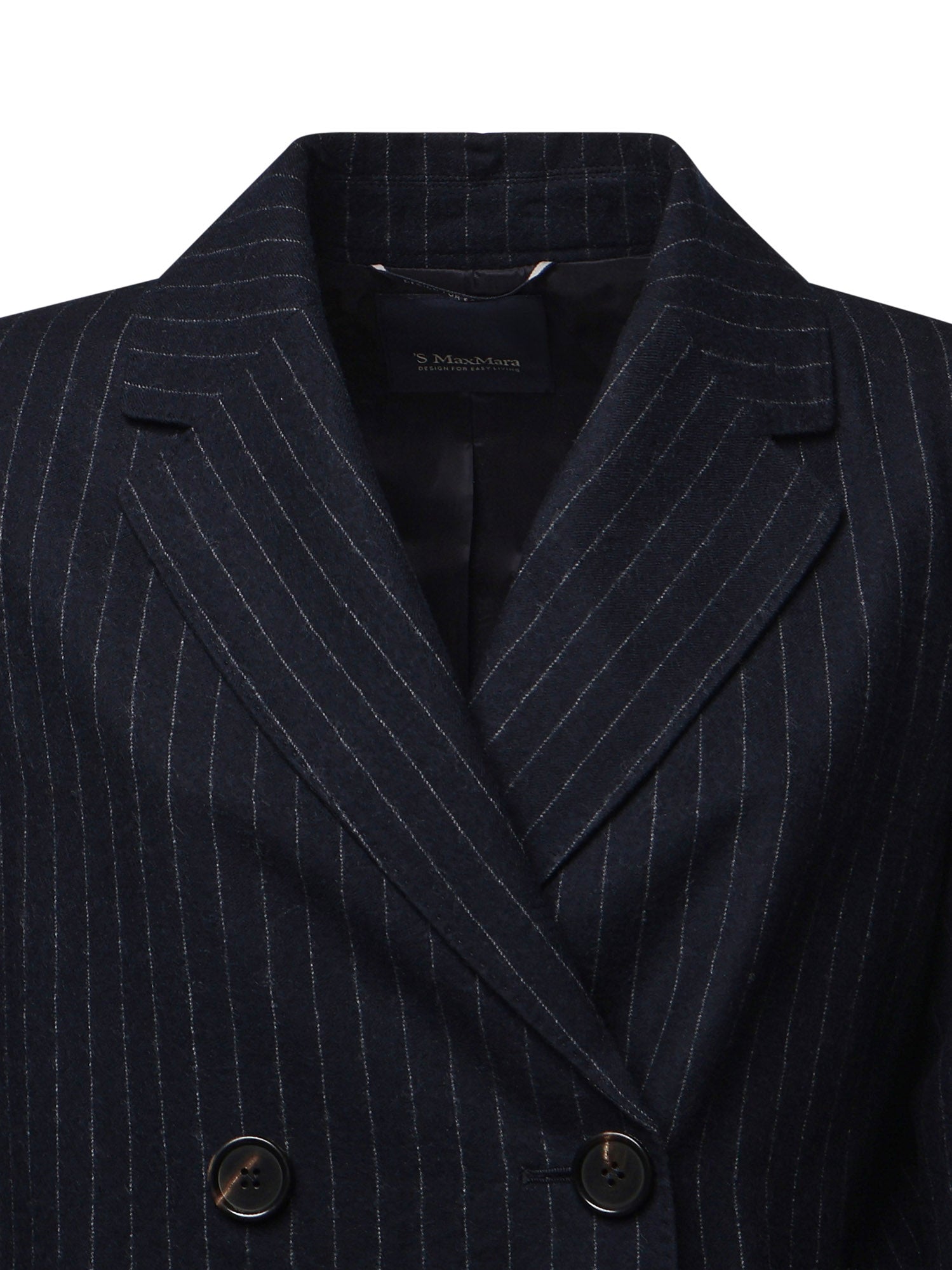 Giacca doppiopetto in lana gessata 2629046083600 001 'S MAX MARA 