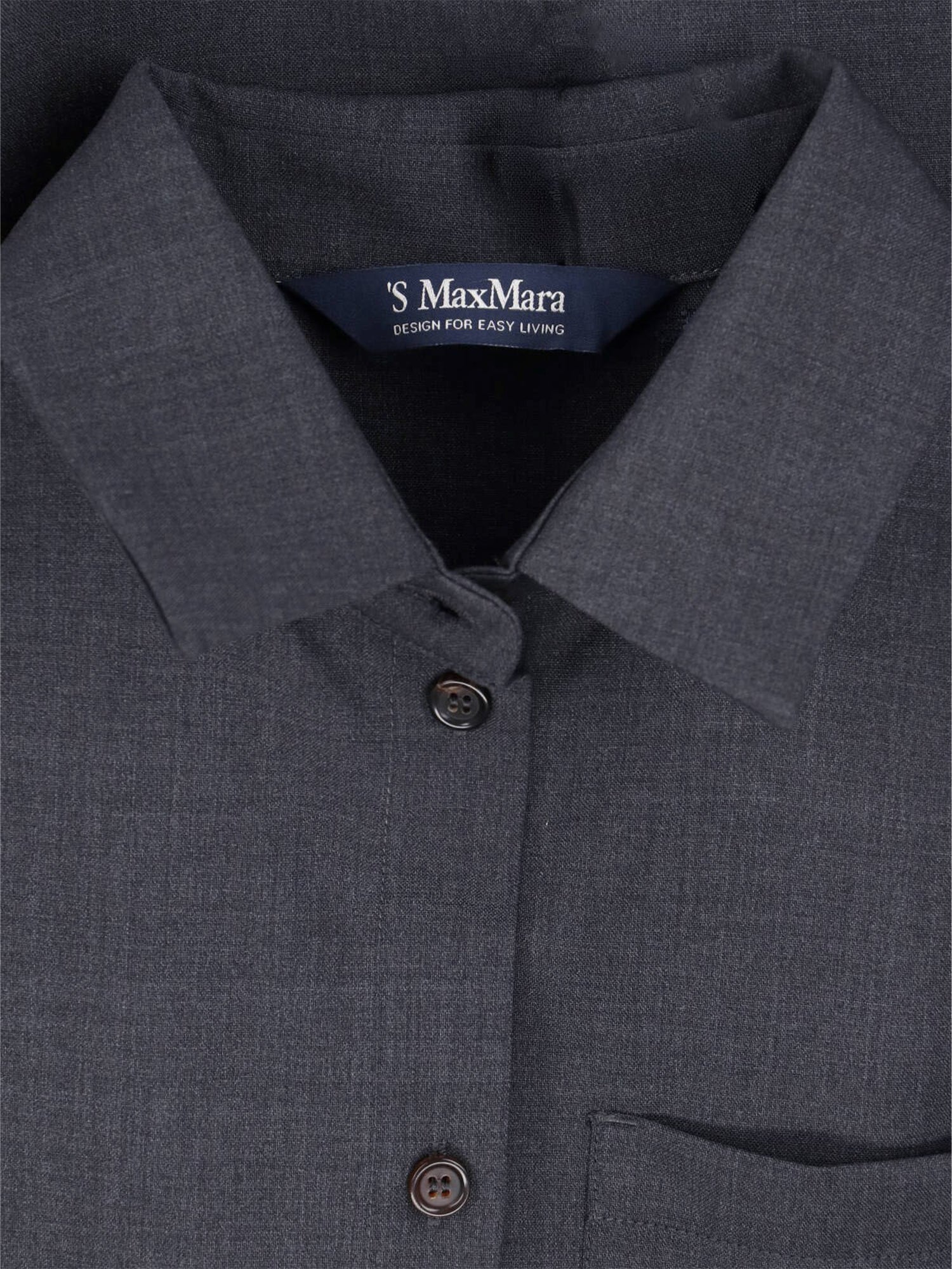 Camicia basic in tela di lana 2629196061600 016 'S MAX MARA 