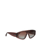 Occhiali da sole a mascherina aviatore AA0092S005  ALAIA 