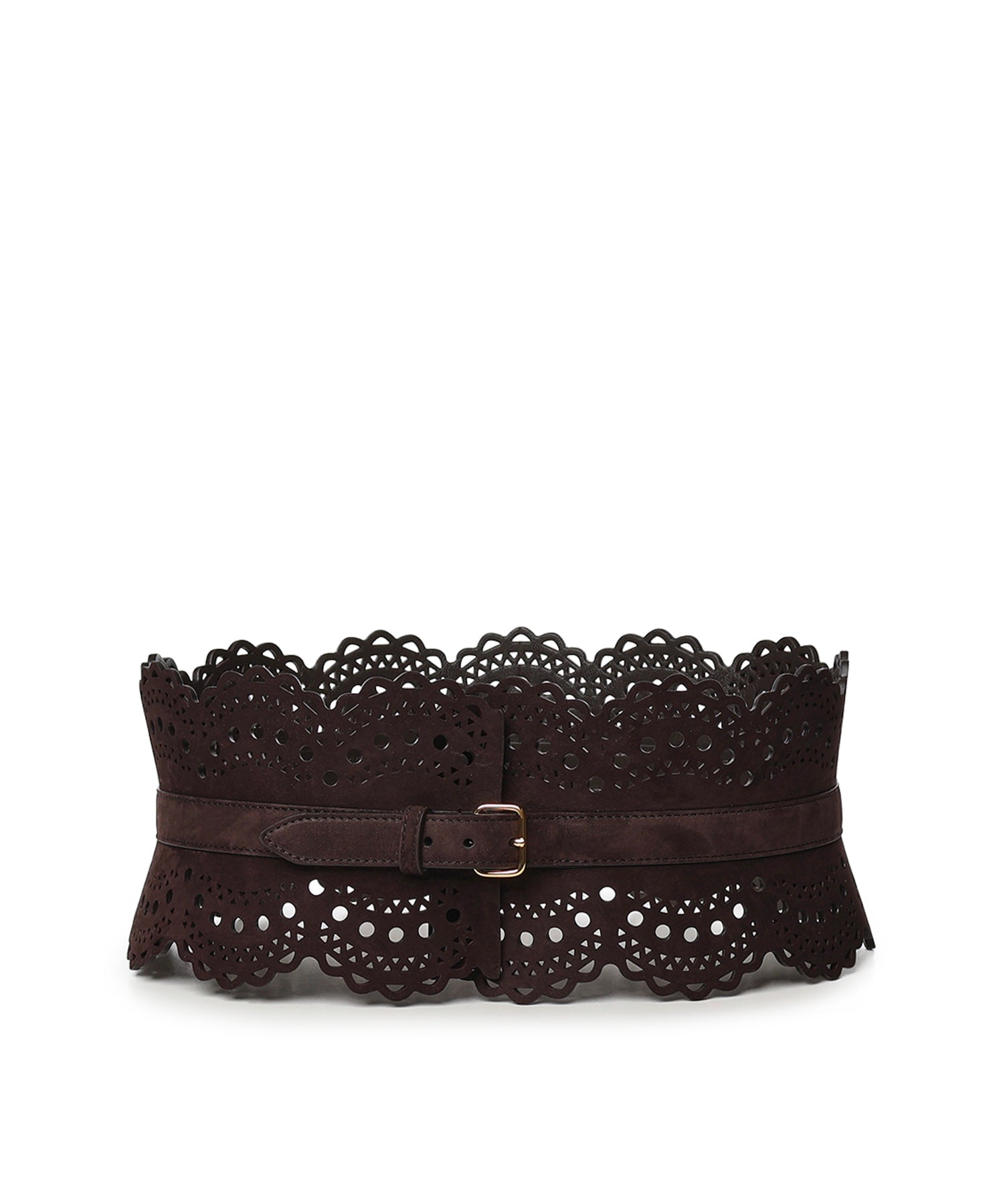 Cintura bustier in nabuk Vienne a onde AA1C082GCA322 U15 ALAIA 