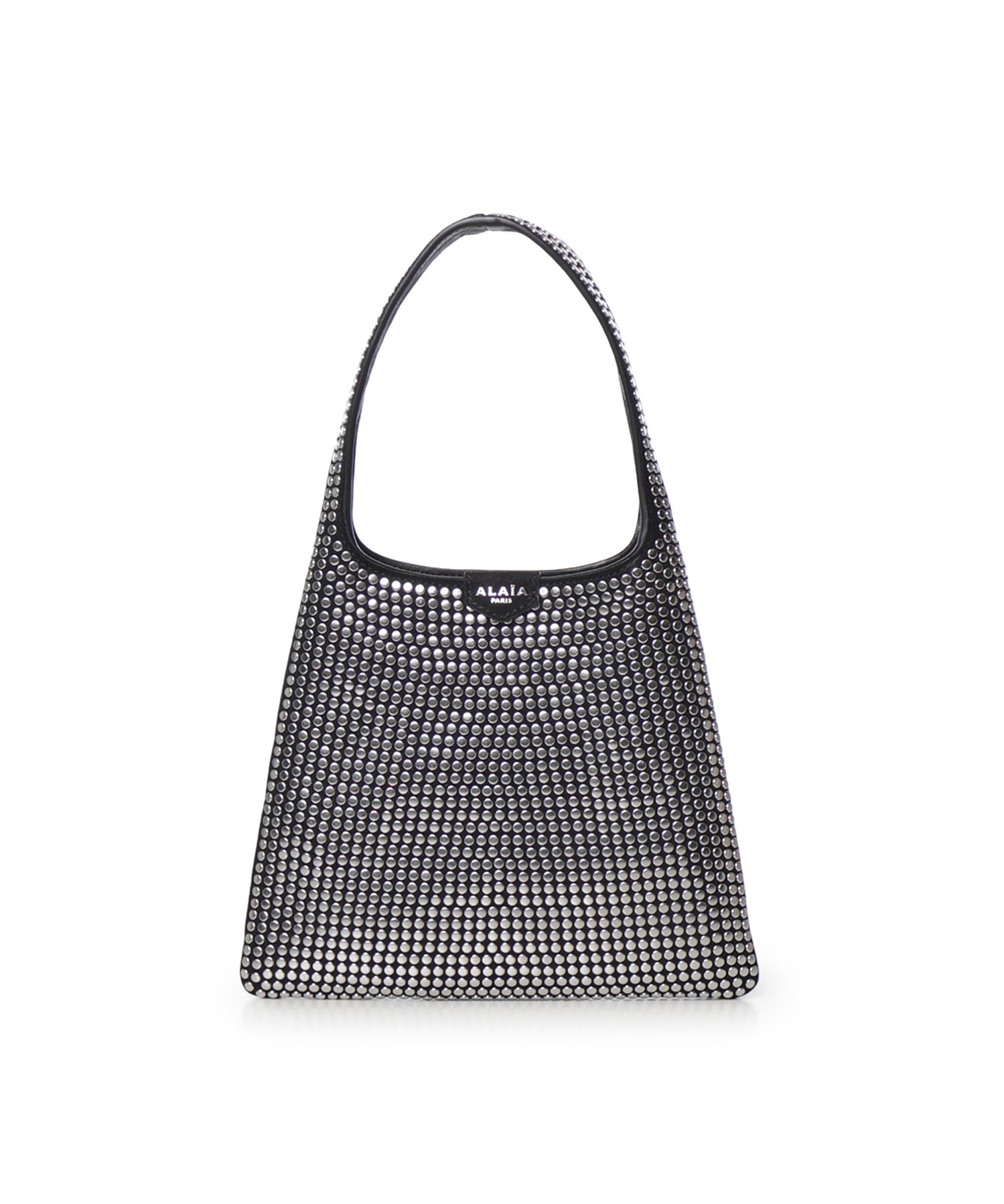 Borsa hobo in pelle con borchie AA1L1017I281 999 ALAIA 