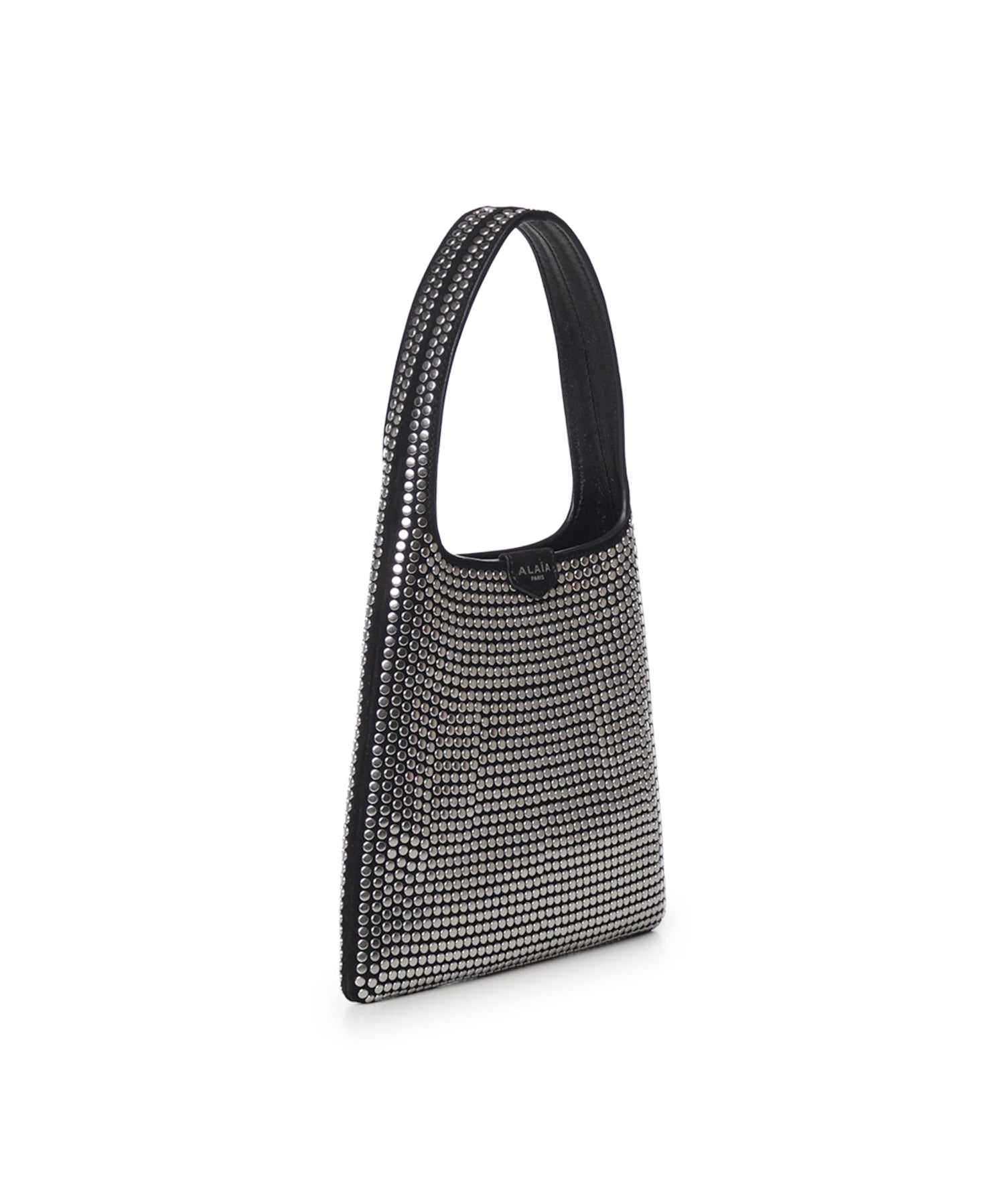 Borsa hobo in pelle con borchie AA1L1017I281 999 ALAIA 