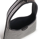 Borsa hobo in pelle con borchie AA1L1017I281 999 ALAIA 