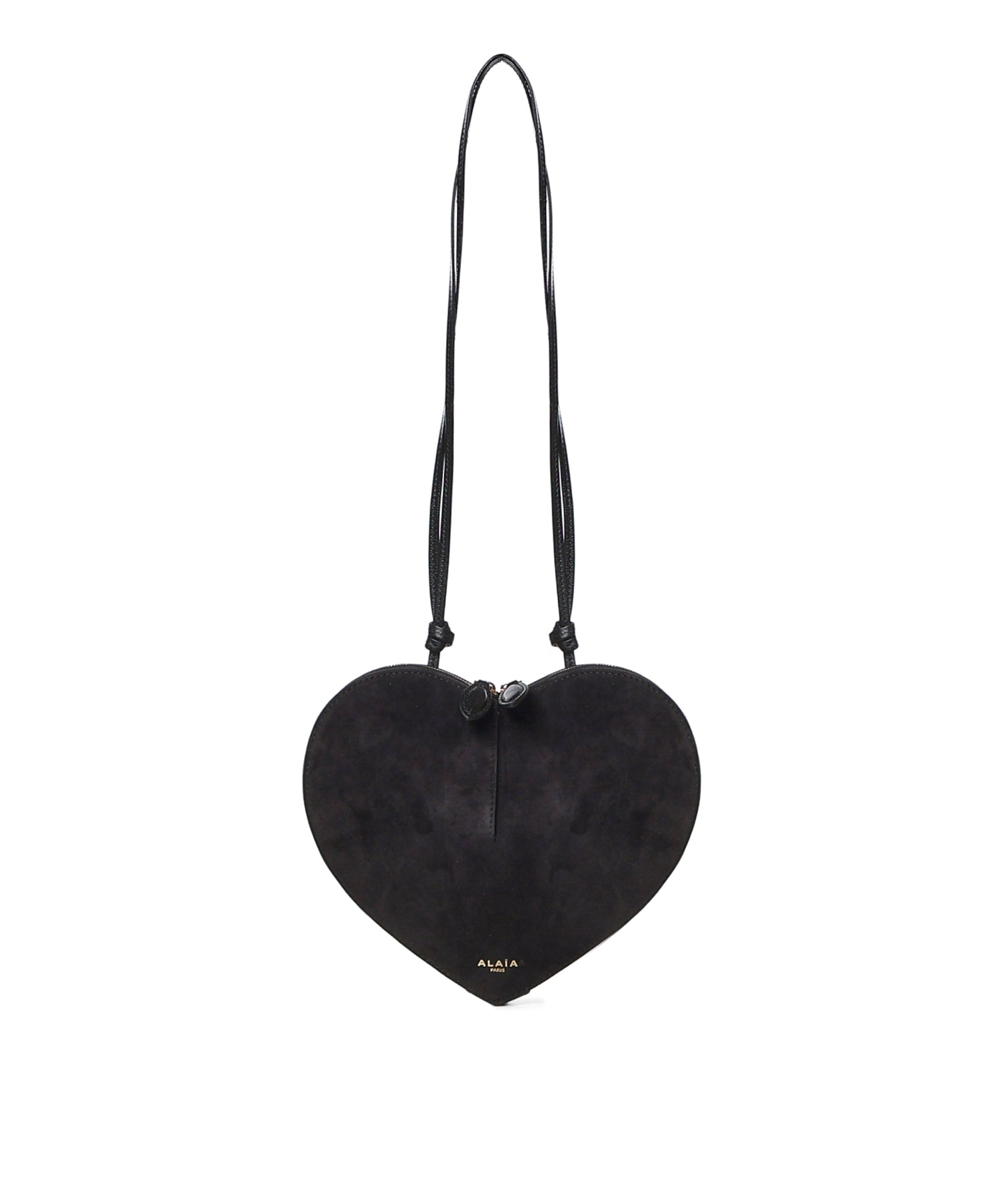 Borsa a tracolla Le Cœur in pelle e suede AA1P003CA577 999 ALAIA 