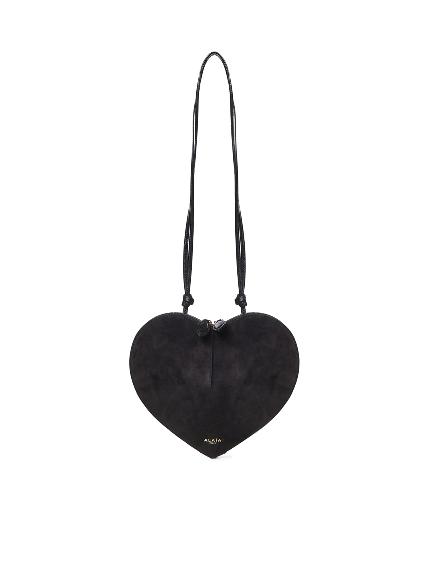 Borsa a tracolla Le Cœur in pelle e suede AA1P003CA577 999 ALAIA 