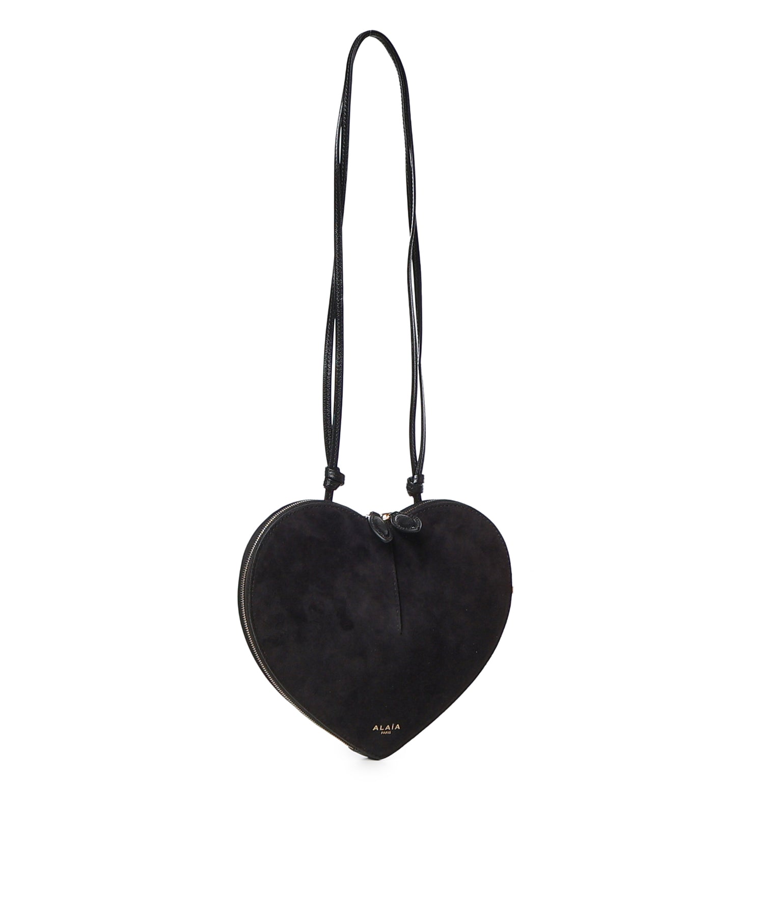Borsa a tracolla Le Cœur in pelle e suede AA1P003CA577 999 ALAIA 