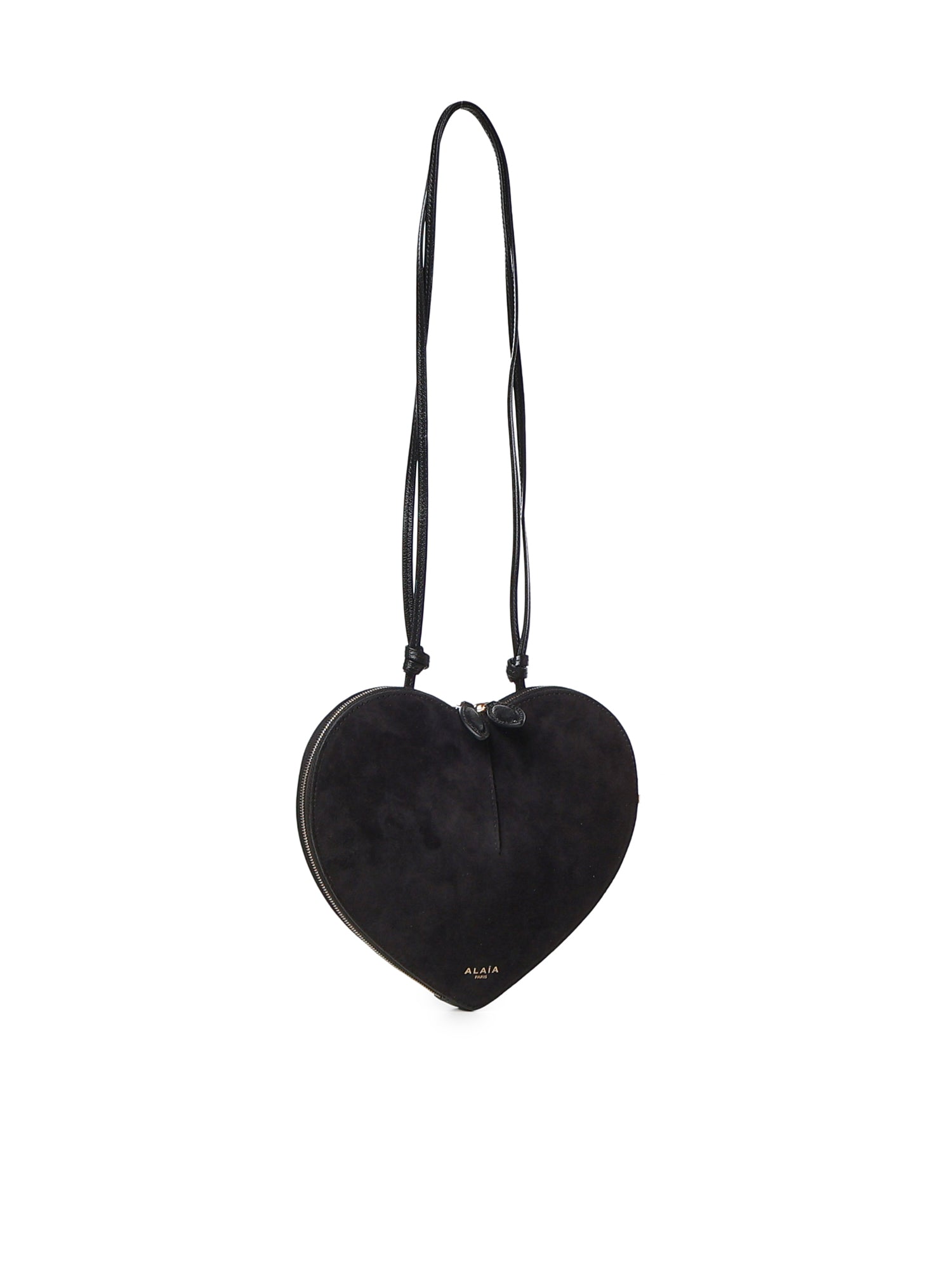 Borsa a tracolla Le Cœur in pelle e suede AA1P003CA577 999 ALAIA 