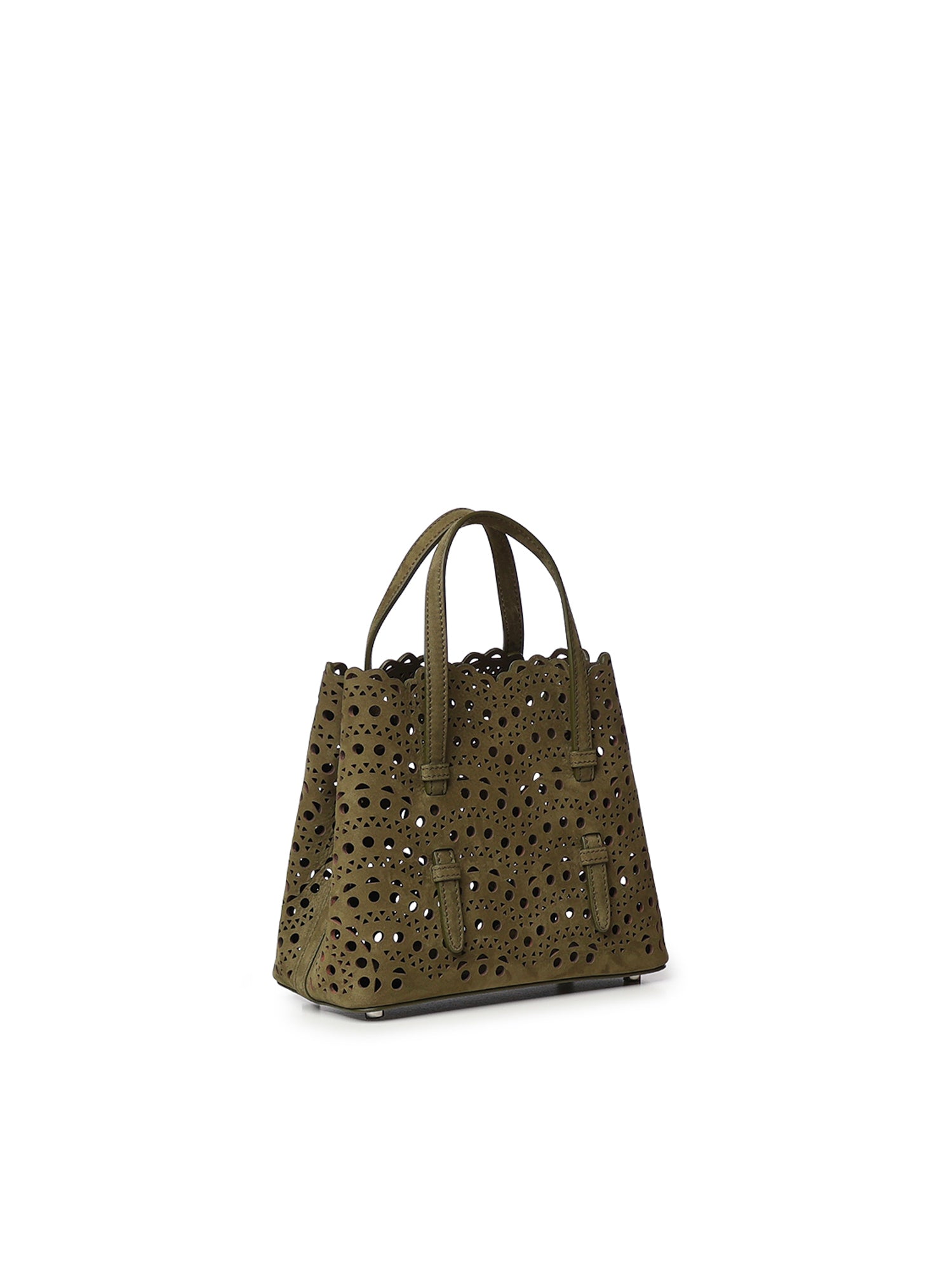 Borsa Mina 25 in nabuk Vienne a onde AA1S06720CA322 U21 ALAIA 