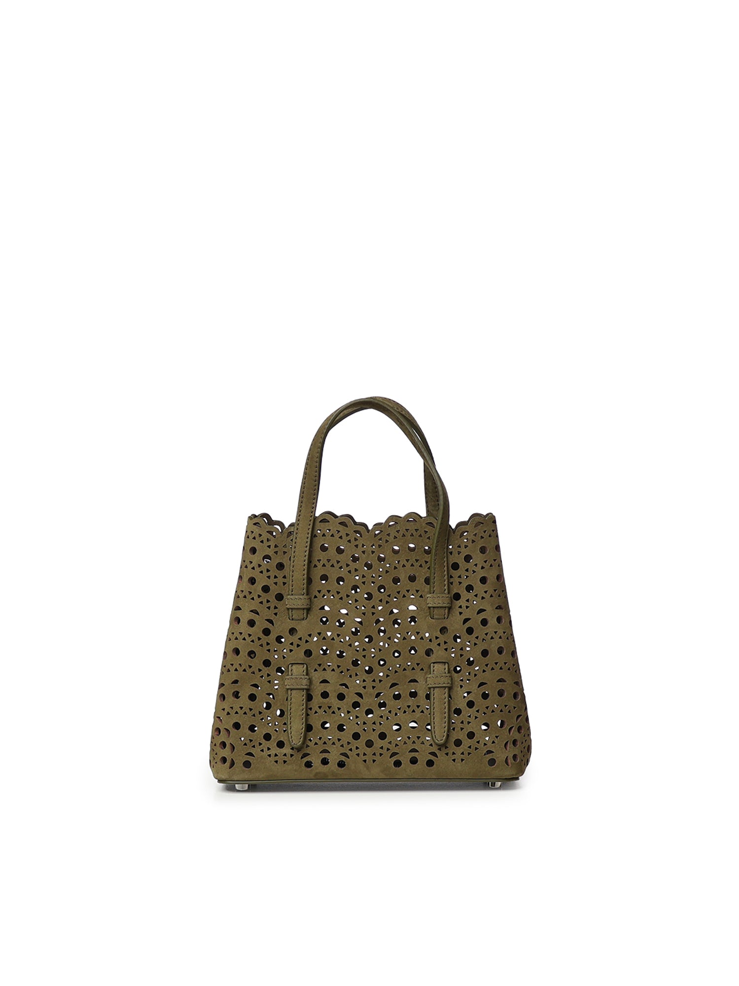 Borsa Mina 25 in nabuk Vienne a onde AA1S06720CA322 U21 ALAIA 