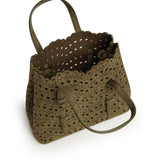 Borsa Mina 25 in nabuk Vienne a onde AA1S06720CA322 U21 ALAIA 