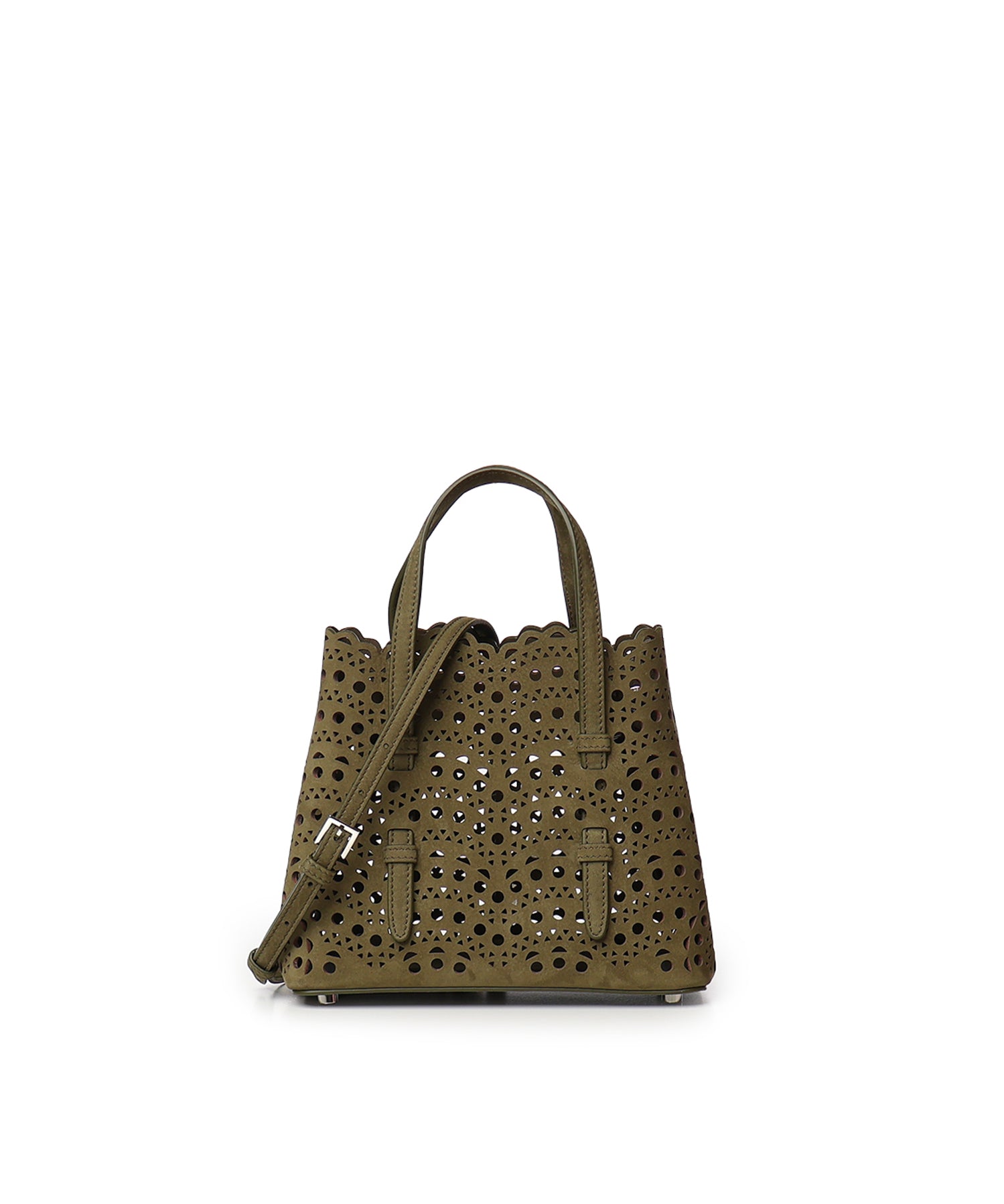 Borsa Mina 25 in nabuk Vienne a onde AA1S06720CA322 U21 ALAIA 