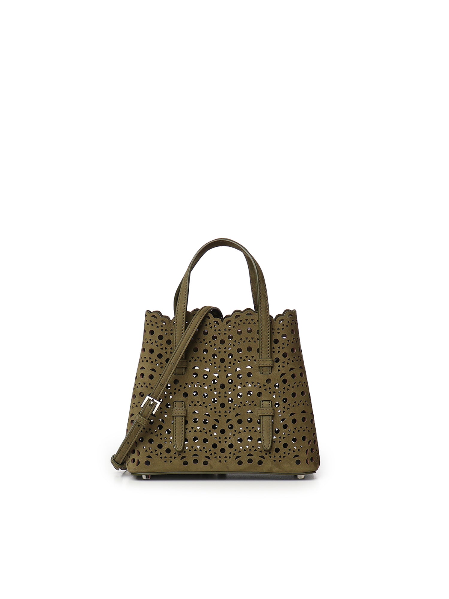 Borsa Mina 25 in nabuk Vienne a onde AA1S06720CA322 U21 ALAIA 