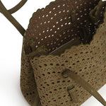 Borsa Mina 25 in nabuk Vienne a onde AA1S06725CA322 U21 ALAIA 