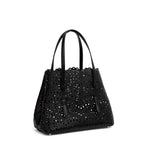 Tote bag piccola Mina 25 in pelle di vitello AA1S06725I251 999 ALAIA 