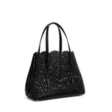 Tote bag piccola Mina 25 in pelle di vitello AA1S06725I251 999 ALAIA 