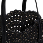 Tote bag piccola Mina 25 in pelle di vitello AA1S06725I251 999 ALAIA 