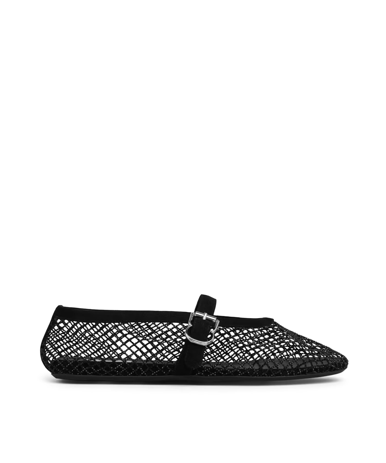 Ballerine in rete con strass AA3A029A023 999 ALAIA 