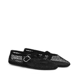 Ballerine in rete con strass AA3A029A023 999 ALAIA 