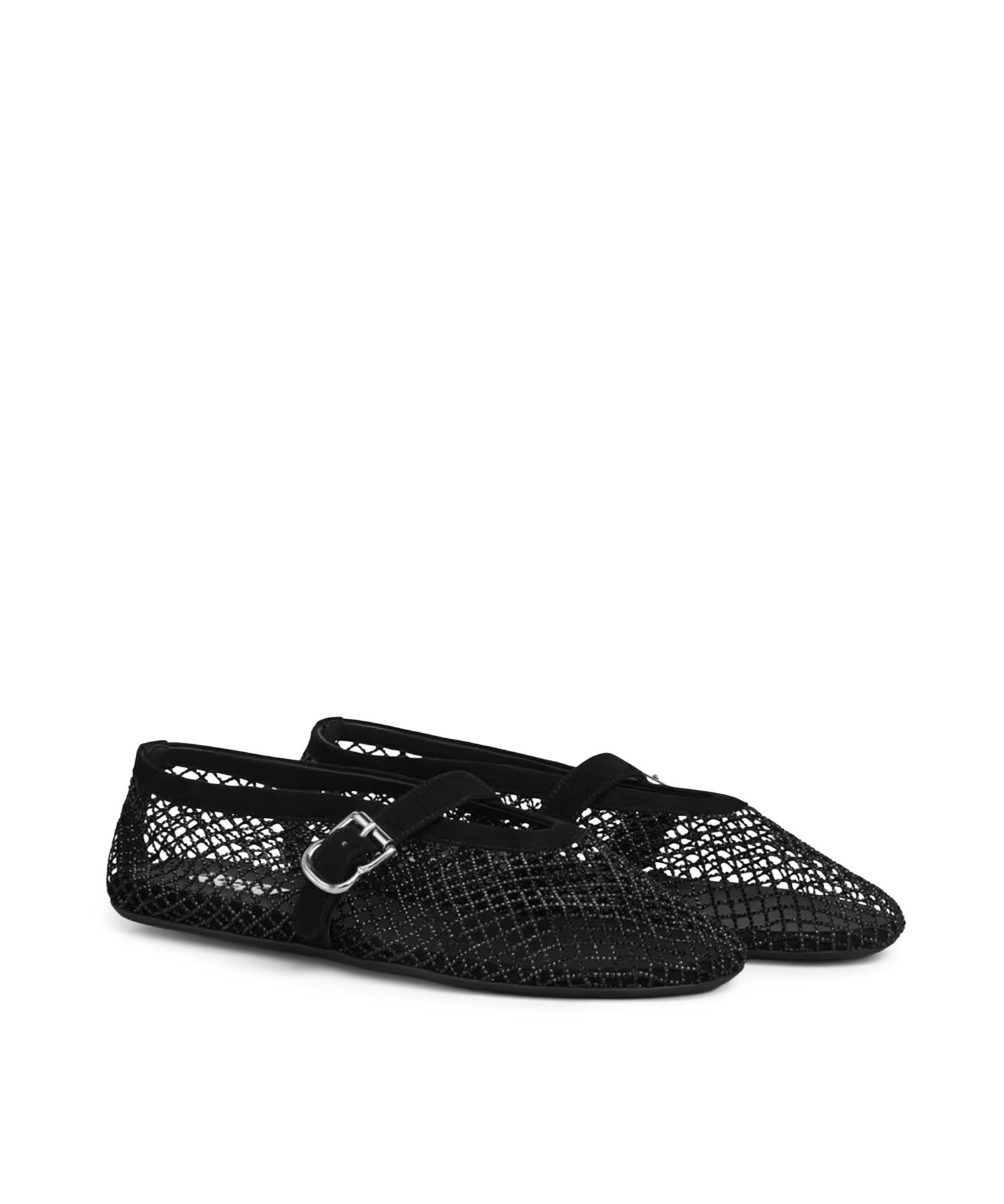 Ballerine in rete con strass AA3A029A023 999 ALAIA 
