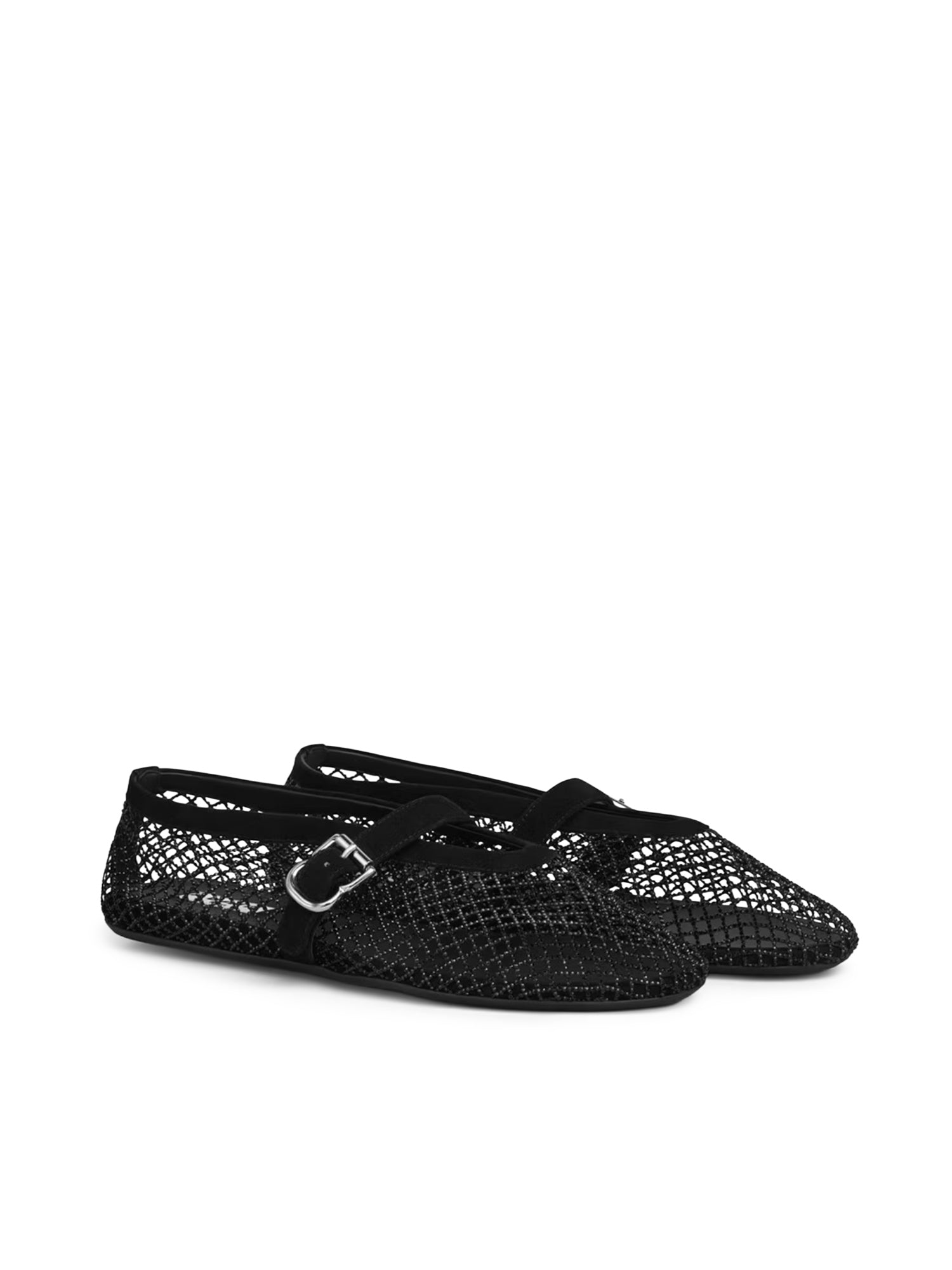 Ballerine in rete con strass AA3A029A023 999 ALAIA 