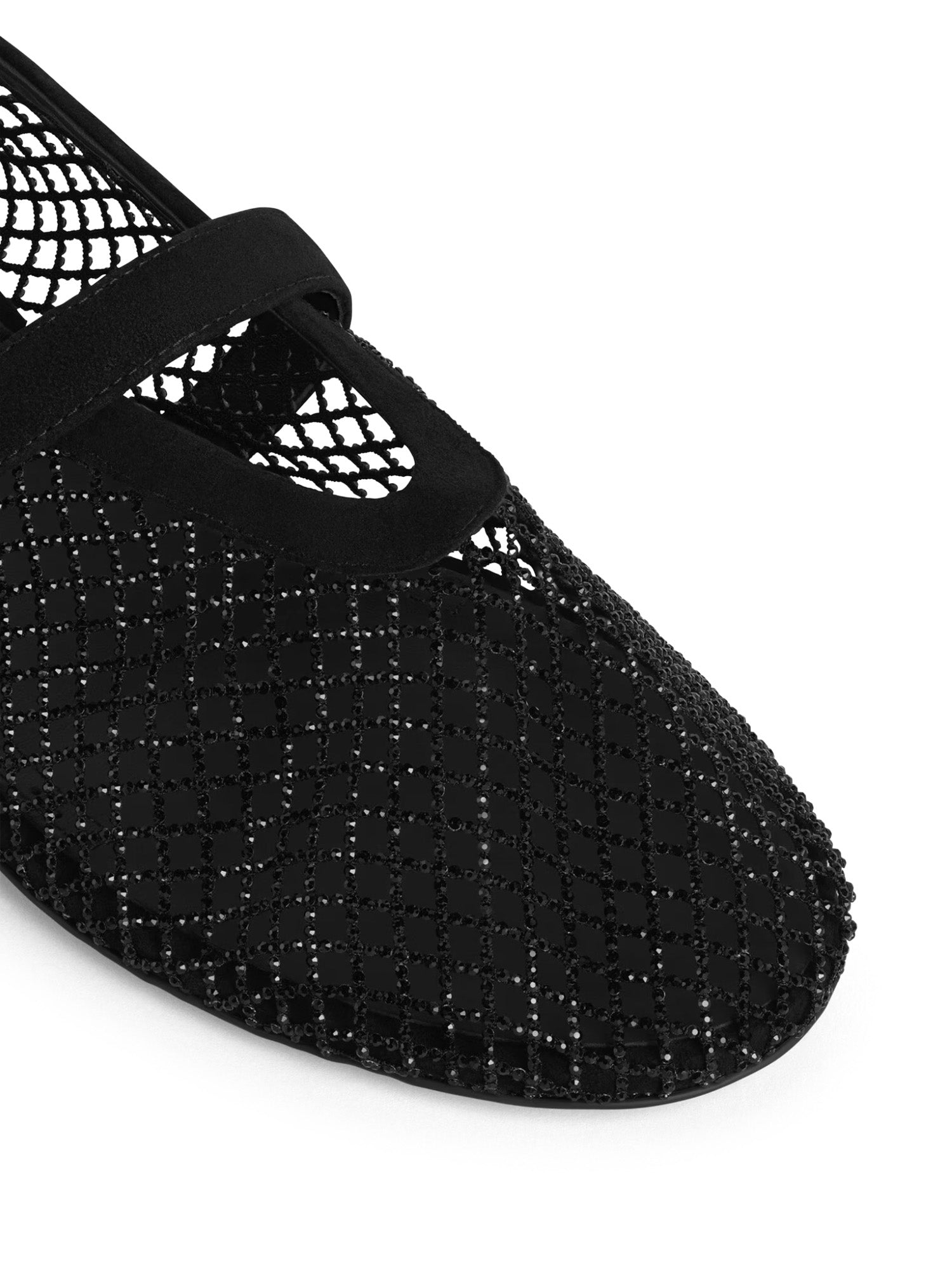 Ballerine in rete con strass AA3A029A023 999 ALAIA 