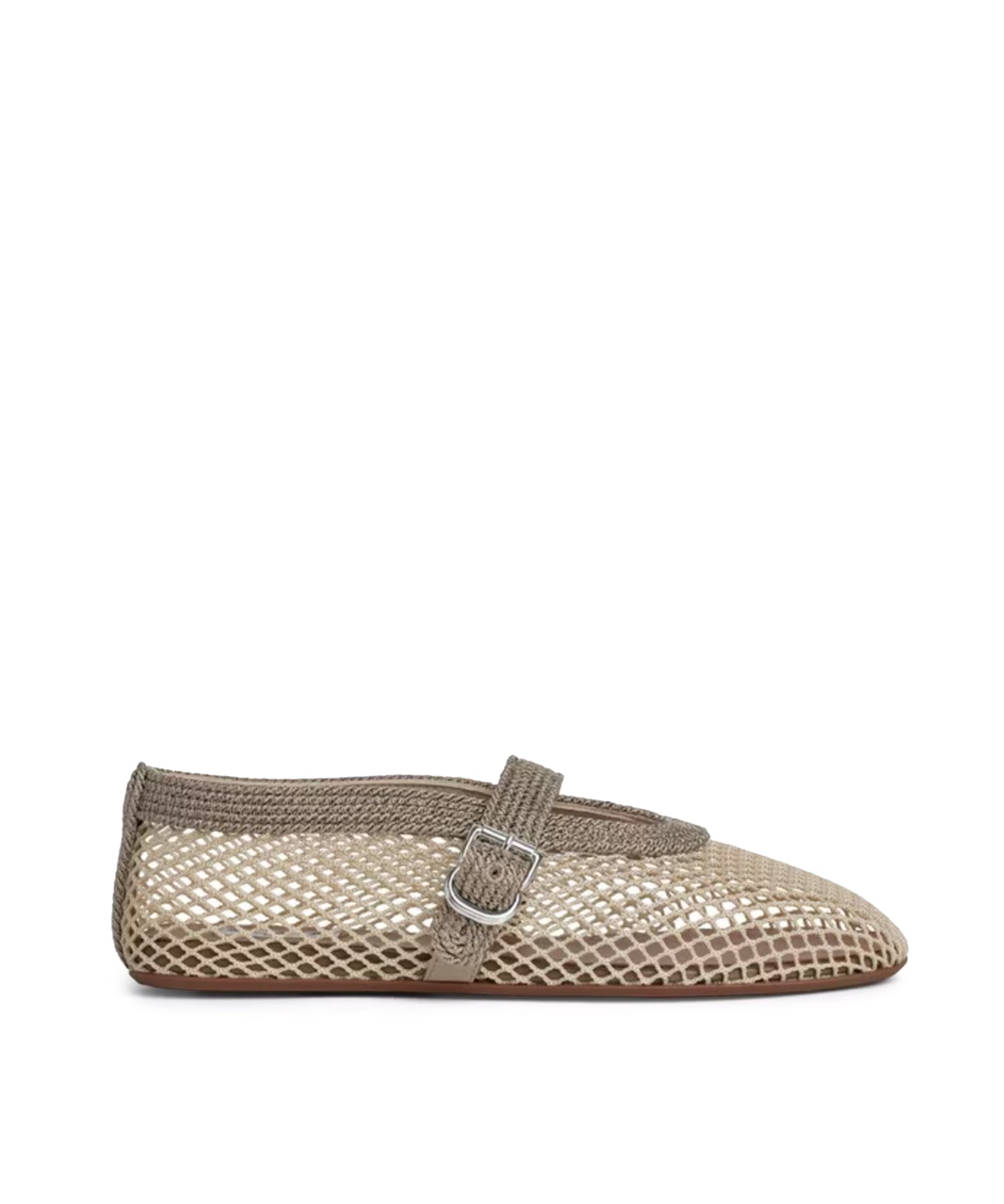 Ballerine flat in rete e cordino di satin AA3A029A041 A45 ALAIA 