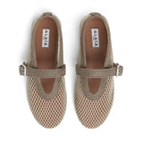 Ballerine flat in rete e cordino di satin AA3A029A041 A45 ALAIA 
