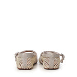 Ballerine flat in rete e cordino di satin AA3A029A041 A45 ALAIA 