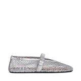 Ballerine in rete laminata AA3A029TK028 090 ALAIA 
