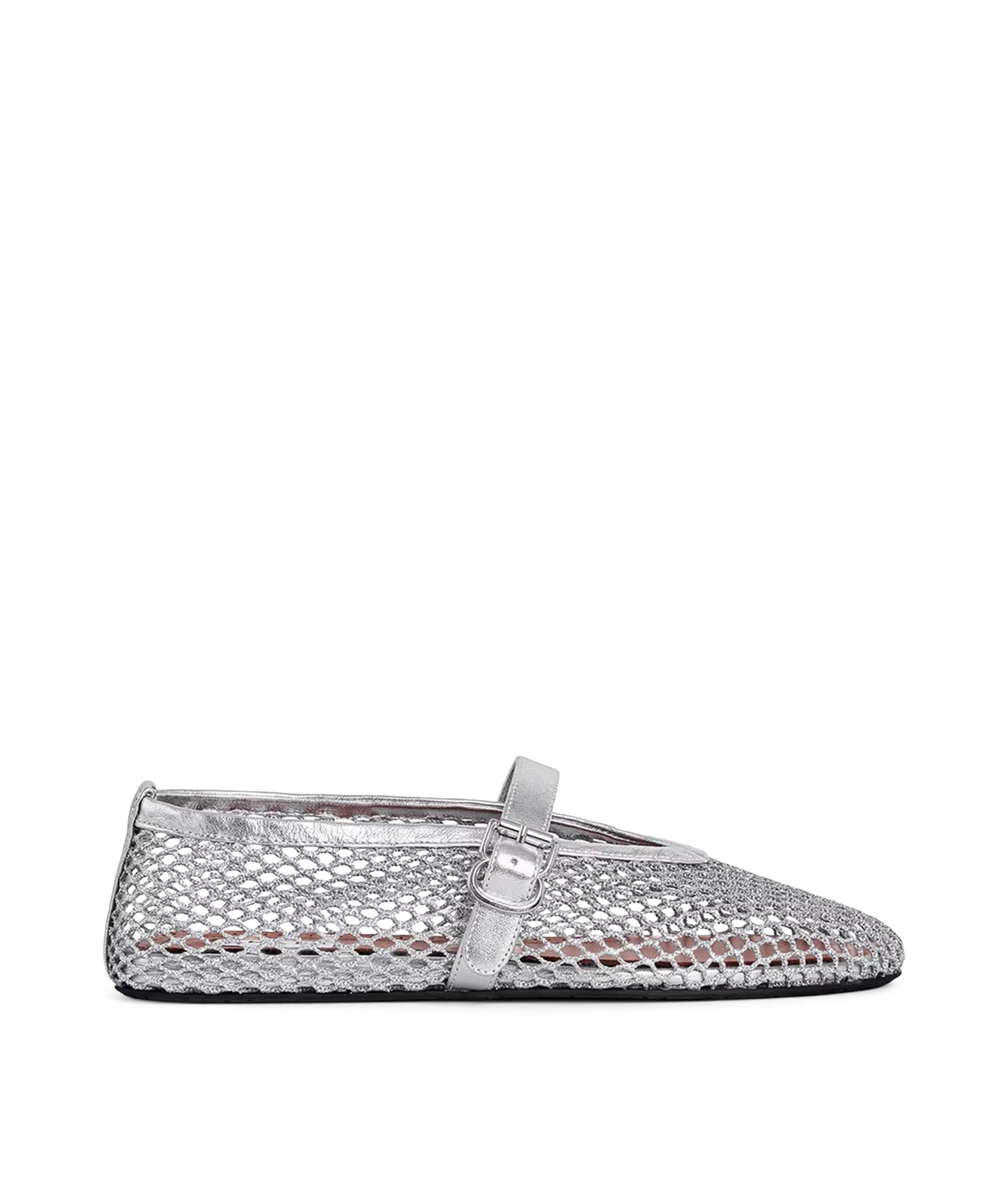 Ballerine in rete laminata AA3A029TK028 090 ALAIA 