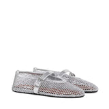Ballerine in rete laminata AA3A029TK028 090 ALAIA 