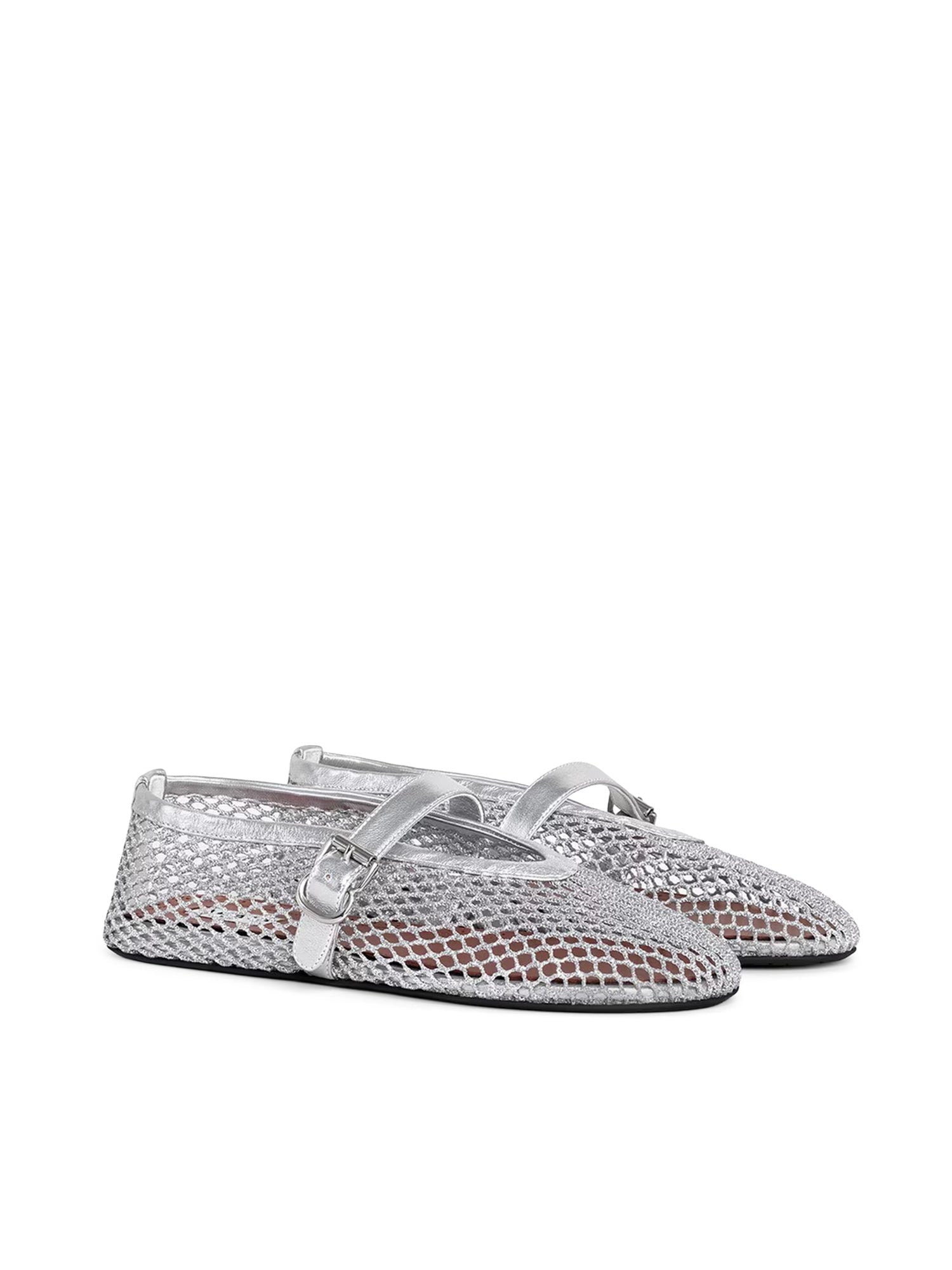 Ballerine in rete laminata AA3A029TK028 090 ALAIA 