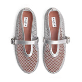 Ballerine in rete laminata AA3A029TK028 090 ALAIA 