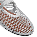 Ballerine in rete laminata AA3A029TK028 090 ALAIA 