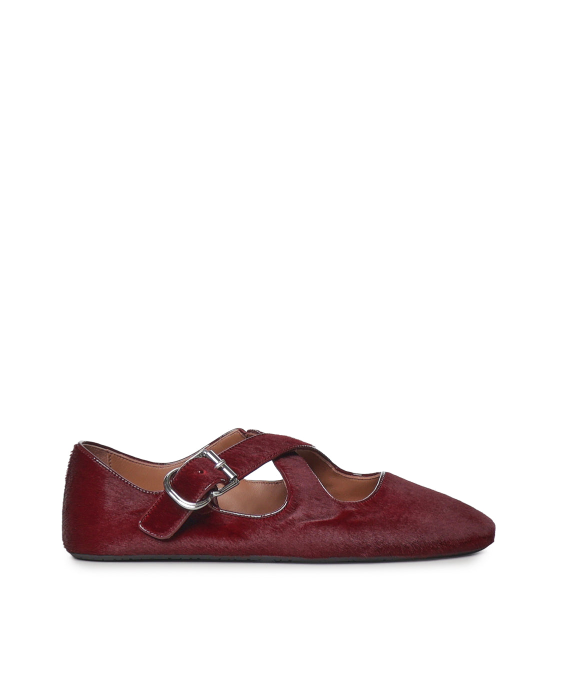 Ballerine incrociate in cavallino AA3A046I047 320 ALAIA 
