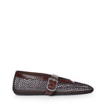 Ballerine flat e pelle di vitello goffrata AA3A069I294 730 ALAIA 
