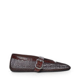 Ballerine flat e pelle di vitello goffrata AA3A069I294 730 ALAIA 