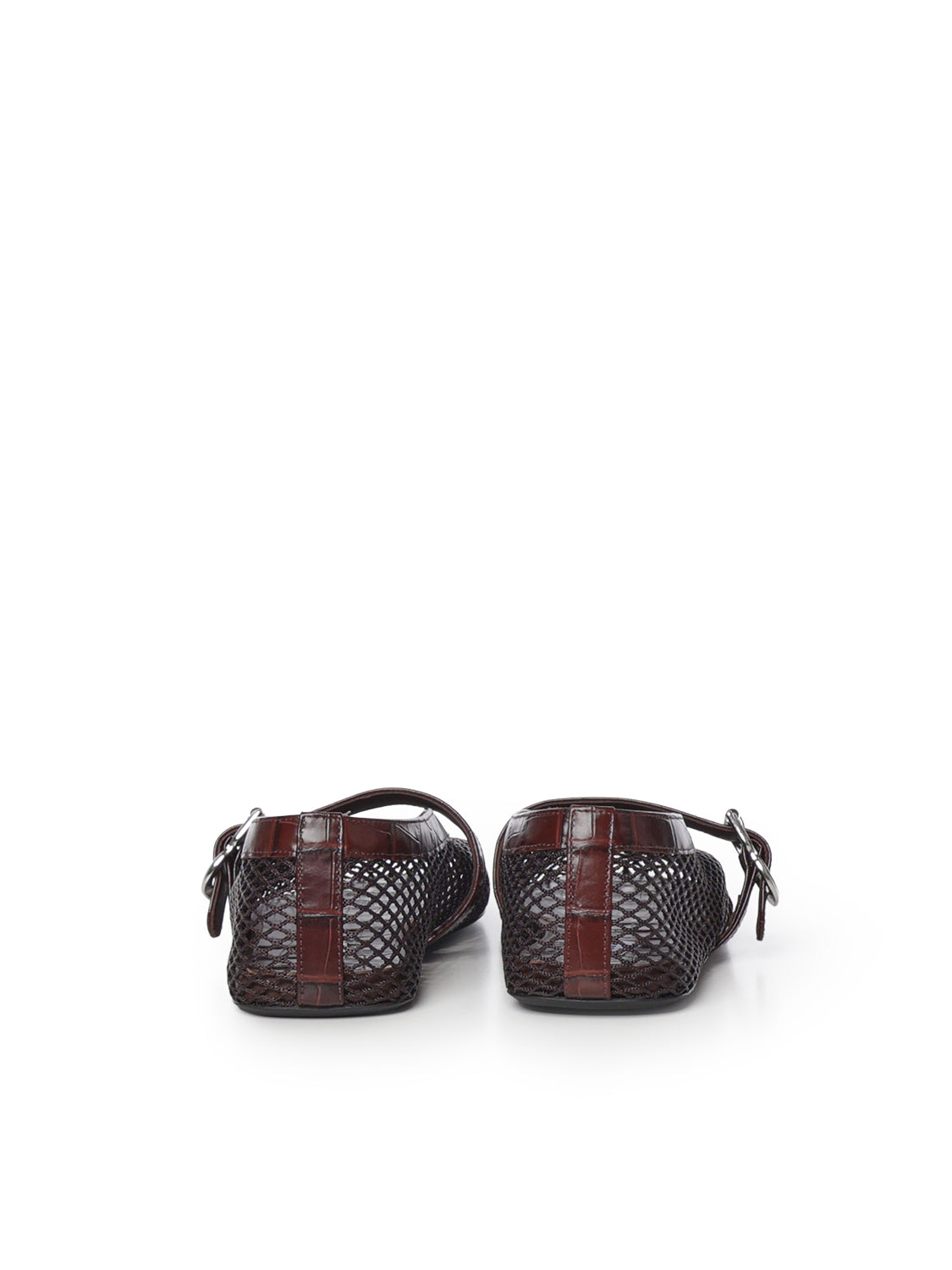 Ballerine flat e pelle di vitello goffrata AA3A069I294 730 ALAIA 