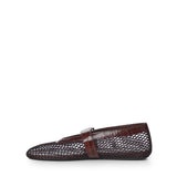 Ballerine flat e pelle di vitello goffrata AA3A069I294 730 ALAIA 