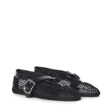 Ballerine flat e pelle di vitello goffrata AA3A069I294 999 ALAIA 